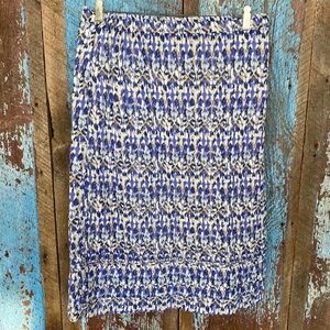 Eddie Bauer Watercolor Midi Skirt